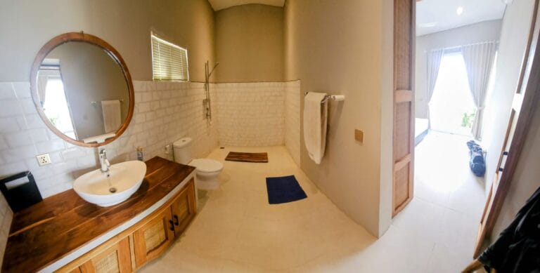 Elegant seating area at Lalapanzi Villa in Bali with inquiry options.