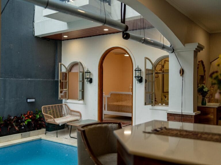 What makes The Bungas Villa in Jimbaran unique?